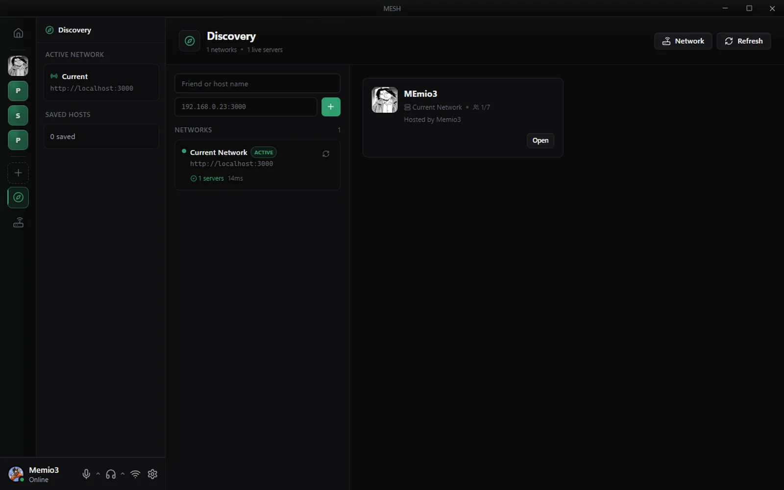 MESH — discovery across connected hosts
